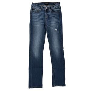 Judy Blue Straight Fit Stretch Jeans Womens Sz 5 27  Distressed JB8277DK